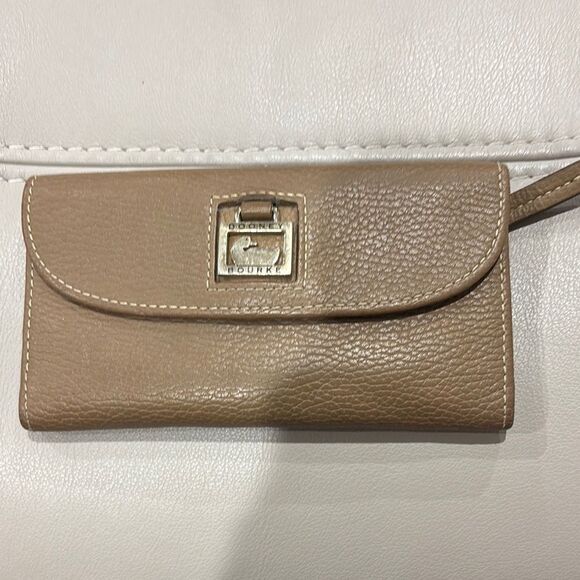 Dooney & Bourke Tan Leather Wallet - Picture 1 of 5